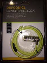 Load image into Gallery viewer, Defcon CL Laptop Cable Lock with Combination - 6.5 feet - Lime Green
