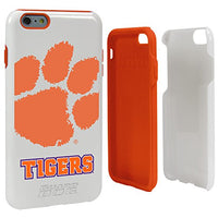 Guard Dog Collegiate Hybrid Case for iPhone 6 Plus / 6s Plus  Clemson Tigers  White