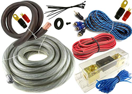 AudioPro USA Silver 0 Gauge 5500 WATT CAR PRO Complete AMP Wire Amplifier Install KIT O GA US