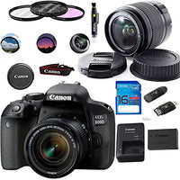 Canon EOS 800D Digital SLR Camera with 18-55 is STM Lens Black - Deal-Expo Essential Accessories Bundle (International Version)