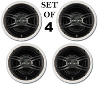 Yamaha In-Ceiling 3-Way 100 watts Natural Sound Custom Easy-to-install Speakers (Set of 4) with Dual Tweeters & 6-1/2