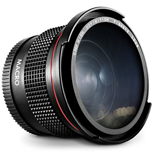 52MM 0.35x Altura Photo HD Fisheye Wide Angle Lens (w/Macro Portion) for Nikon D7100 D7000 D5500 D5300 D5200 D5100 D3300 D3200 D3100 D3000 DSLR Cameras