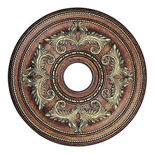 Load image into Gallery viewer, Livex Lighting 8200-64 Ceiling Medallion in Palacial Bronze with Gilded Accents
