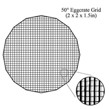 Load image into Gallery viewer, 56in (140cm) Eggcrate Grid for Pro Studio Solutions EZ-Pro Beauty Dish and Softbox Combo - 50 Degree Grid (2x2x1.5 Openings)
