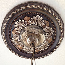 Load image into Gallery viewer, Ekena Millwork CM23PM Palmetto Ceiling Medallion, 23 5/8&quot;OD x 3 5/8&quot;ID x 1 5/8&quot;P (Fits Canopies up to 3 5/8&quot;), Factory Primed
