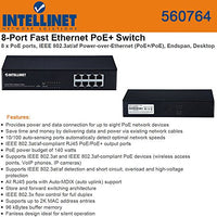 8 Port PoE Desktop Switch