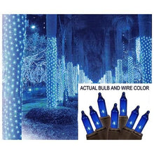 Load image into Gallery viewer, 150 ENERGY SAVER Blue NET Light Set Steady OR Flash 72&quot; X 48&quot;
