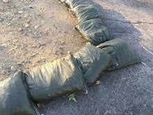 Load image into Gallery viewer, Sandbaggy 5 Green Sandbags - 14&quot; x 26&quot; Empty - Sandbags for Flooding - Sand Bag - Flood Water Barrier - Water Curb - Tent Sandbags - Store Bags
