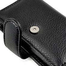 Load image into Gallery viewer, TUFF LUV Faux Leather Wallet Style Case Cover for Cowon Plenue J - MP3 - Black
