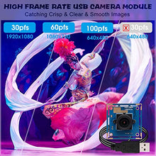 Load image into Gallery viewer, SVPRO 1080P USB Camera with CMOS OV2710 Sensor Camera Board USB Drive Free Camera Module 1920x1080 with 2.8mm Lens Video Webcam for Android Linux Windows Mac OS
