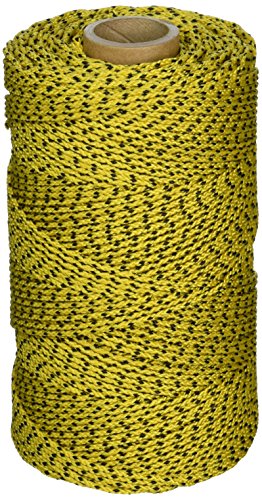 W. Rose RO685 Super Tough Professional Bonded Braided Nylon Masons Line, 685-Feet, Yellow/Black