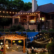 Load image into Gallery viewer, YiLighting - 50ft Outdoor String Lights with 50 Lights &amp; Dimmable G40 Globe LED Bulbs UL for Patio Garden Porch Backyard (50Ft LED String Light)
