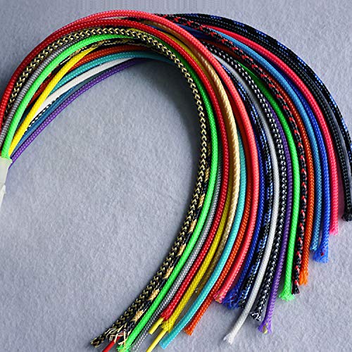 Isali 2mm Braided PET Expandable Sleeving Expanding Matte Braided Sleeving Cable Harness - (Color:)