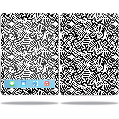 MightySkins Skin Compatible with Apple iPad 5th Gen wrap Cover Sticker Skins Abstract Black
