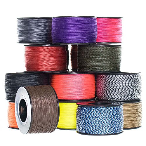 Nano Cord .75mm 375ft Small Spool Lightweight Braided Cord (Charcoal)
