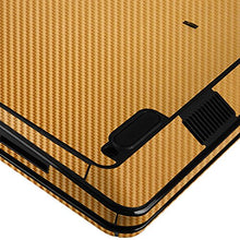 Load image into Gallery viewer, Skinomi Gold Carbon Fiber Full Body Skin Compatible with Dell Inspiron 15 3000 (Series 2017)(Full Coverage) TechSkin Anti-Bubble Film
