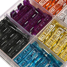 Load image into Gallery viewer, Symphony Car Blade Fuses, 100 PCS Auto Car Blade Fuses Replacement Kit 2A 3A 5A 7.5A 10A 15A 20A 25A 30A 35A with 1 Fuse Extrator 1 Storage Box (Car Standard Blade Fuse)
