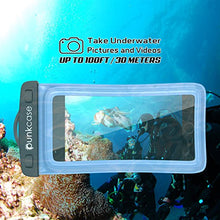 Load image into Gallery viewer, Waterproof Phone Pouch, PunkBag Universal Floating Dry Case Bag for Most Cell Phones incl. iPhone 8 Plus &amp; Samsung Galaxy S9 | Perfect for Keeping Your Cellphone &amp; Valuables Dry and Safe [Blue]
