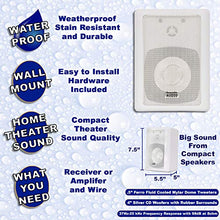Load image into Gallery viewer, Acoustic Audio 151W Indoor Outdoor 2 Way Speakers 3000 Watt White 5 Pair Pack 151W-5Pr
