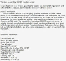 Load image into Gallery viewer, 20 pcs lot Spring-Type Non-Directional Vibration Sensor Device SW-18010P Vibration Sensor
