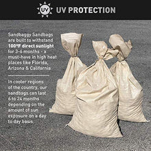 Load image into Gallery viewer, Sandbaggy Empty Poly Sandbags | Size: 14&quot; x 26&quot; - Beige | Military Grade | Protects Homes &amp; Businesses From Flooding | Sand Bags Trusted by US Military | UV Protected For All Weather (1000 Bags)
