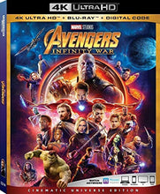Load image into Gallery viewer, Avengers Infinity War 4K Ultra HD + Blu Ray + Digital Code [Blu-ray]
