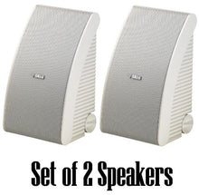 Load image into Gallery viewer, Yamaha All Weather Outdoor / Indoor Wall Mountable Natural Sound 180 watt 2 way Acoustic Suspension Speakers - White - with 100ft 16 AWG Speaker Wire - Compatible with All Audio / Video Home Theater S
