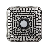 Vicenza Designs D4012 Tiziano Square Style Doorbell, Vintage Pewter