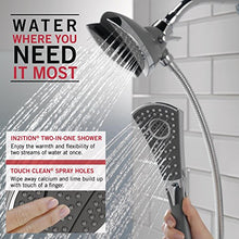 Load image into Gallery viewer, Delta Faucet 4-Spray In2ition 2-in-1 Dual Hand Held Shower Head with Hose, Chrome 58467
