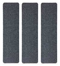 Load image into Gallery viewer, Stair Treads Collection Indoor Skid Slip Resistant Carpet Stair Tread Treads (Dark Grey, Set of 3 (7 in x 24 in))
