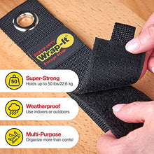 Load image into Gallery viewer, Heavy Duty Wrap It Storage Straps, 13&quot; (6 Pack)   Hook And Loop Extension Cord Organizer Hanger, Cor
