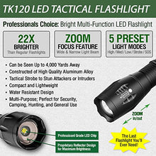 Load image into Gallery viewer, Eco Gear Fx Led Tactical Flashlight   Tk120 Bright High Lumens With 5 Light Modes, Water Resistant, Z
