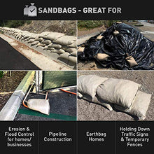 Load image into Gallery viewer, Sandbaggy Empty Poly Sandbags | Size: 14&quot; x 26&quot; - Beige | Military Grade | Protects Homes &amp; Businesses From Flooding | Sand Bags Trusted by US Military | UV Protected For All Weather (1000 Bags)
