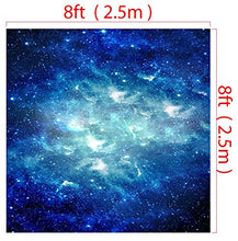Load image into Gallery viewer, Icegrey Background Photography Fantasy Starry Sky Backdrop Photography Studio Background Cloth Starry Sky 8.2x8.2ft
