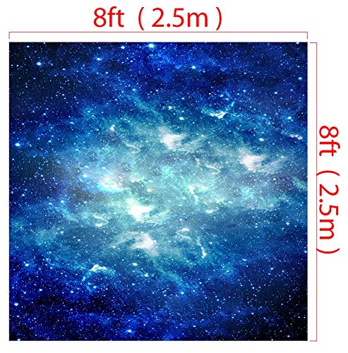 Icegrey Background Photography Fantasy Starry Sky Backdrop Photography Studio Background Cloth Starry Sky 8.2x8.2ft