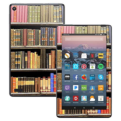 MightySkins Skin Compatible with Amazon Kindle Fire 7 (2017) - Books | Protective, Durable, and Unique Vinyl Decal wrap Cover | Easy to Apply, Remove, and Change Styles | Made in The USA