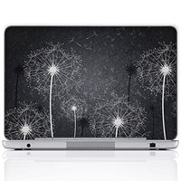 Meffort Inc 14 Inch Laptop Notebook Skin Sticker Cover Art Decal (Free Wrist pad) - Black & White Dandelion