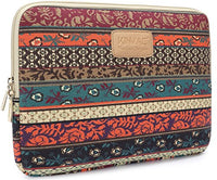 Kinmac New Bohemian Canvas Fabric 13 Inch Laptop Sleeve For Macbook Pro 13 / Macbook Air 13 / Macboo