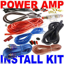 Load image into Gallery viewer, 8 Gauge Amp Kit Amplifier Install Wiring Complete 8 Ga Installation Cables 1500W
