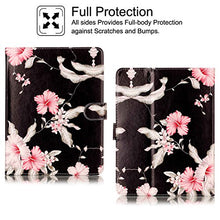 Load image into Gallery viewer, Universal 8.0&quot; Case, Newshine PU Leather Stand Folio Case with Card Slots for Galaxy Tab 3, Tab 4, Note 8.0 / iPad Mini 1, 2, 3 / Amazon Kindle Fire HD, Fire HDX and More 8.0&quot; - Red Flower
