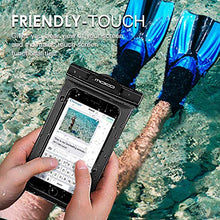 Load image into Gallery viewer, MoKo Waterproof Phone Pouch Holder, Underwater Cellphone Case Dry Bag with Lanyard Armband Compatible with iPhone 13/13 Pro Max/iPhone 12/12 Pro Max/11 Pro Max, Xr/Xs Max, 8, Samsung S21/S20/S10/S9
