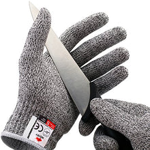 Load image into Gallery viewer, NoCry Cut Resistant Gloves - Ambidextrous, Food Grade, High Performance Level 5 Protection. Size Medium, Complimentary Ebook Included

