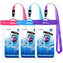 Load image into Gallery viewer, MoKo Waterproof Phone Pouch [3 Pack], Underwater Phone Case Dry Bag with Lanyard Compatible with iPhone 13/13 Pro Max/iPhone 12/12 Pro Max/11 Pro Max, X/Xr/Xs Max, 8/7, Galaxy S21/S10/S9, Note 10/9/8
