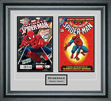 Load image into Gallery viewer, Perfect Cases DBCMCENG-PM Double Comic Book Frame with Engraving in Premium Moulding
