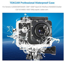 Load image into Gallery viewer, TEKCAM Action Camera Waterproof Housing Case Compatible with AKASO EK7000 EK5000/Remali Capture Cam/Vemont Action Camera Replacement Professional Housing Case Underwater Shell
