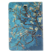 Load image into Gallery viewer, UUcovers Case for Samsung Galaxy Tab S2 8.0 inch (SM-T710/T715), Slim Lightweight Van Gogh Oil Painting Folio Stand Synthetic Leather Magnetic Wallet Cover with Pocket Card Holder, Almond Blossom
