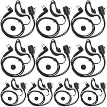 Load image into Gallery viewer, AOER 2-Pin G Shape Earpiece Headset for Motorola Radio cls1110 cls1410 cls1413 cls1450 cls1450c etc(10 Pack)
