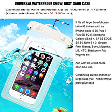 Load image into Gallery viewer, [1Pack] Blue Universal Waterproof Case, CaseHQ CellPhone Dry Bag Pouch for Apple iPhone 8,8plus,7,7plus,6s 6,6S Plus,7 SE 5S, Samsung Galaxy S7, S6 Note 5 4, LG Sony Nokia Motorola up to 5.8 diagonal
