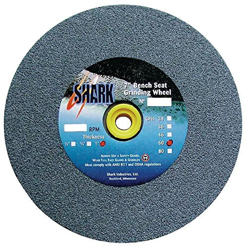 Shark 2030 8-Inch by 0.75-Inch by 1-Inch Bench Seat Grinding Wheel with Grit-46