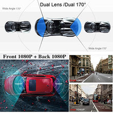 Load image into Gallery viewer, ShiZhen Hidden wifi Dash Cam car dvr Dual camera front and rear 1080p+1080p Full HD 170+170 Degrees Wide Angle, WDR WiFi Dashboard Camera, Night Vision, Loop Recording,Parking Monitor,Motion Detection
